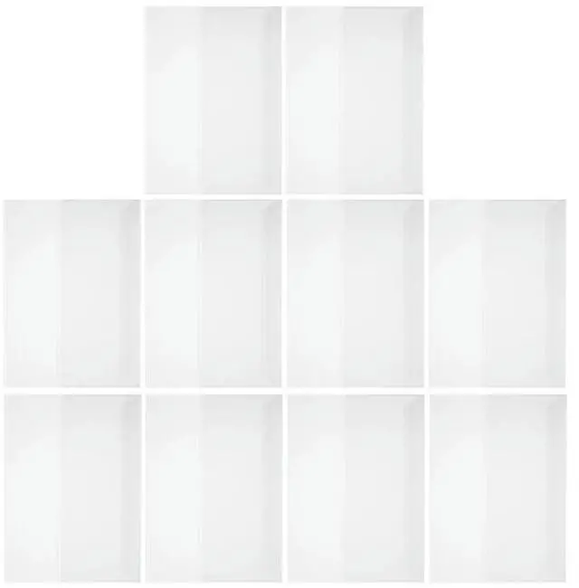 Alt view image 3 of 3 - 10 Sheets Clear Book Covers Anti-Scratch Plastic Protective Film Reusable Book Sleeves for Textbooks Notebooks School Document