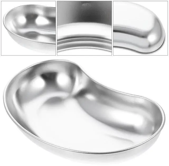 Main image of 1Pcs Stainless Steel Kidney Shaped Tray Instrument Tray for Clinical Surgery Experiment Disinfection Fluid