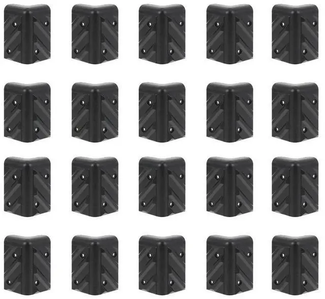 Alt view image 2 of 3 - 10Sets Anti-Collision Protection Corners ABS Right Angle Stage Speaker Corner Guards Reusable Plastic Wrap Corner Covers