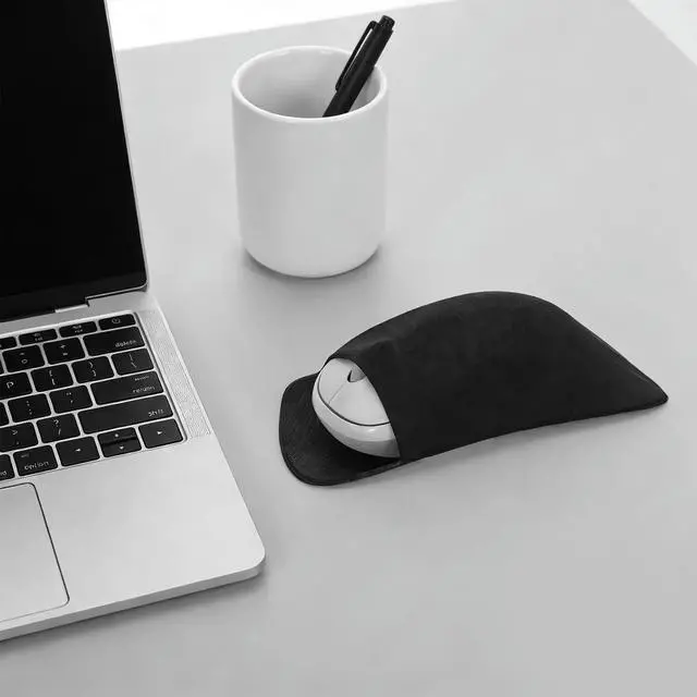 Alt view image 2 of 3 - 2Pcs Mouse Protection Sleeve Stick-on Self Adhesive Bag Elastic Cover Carrying Case for Laptop Travel Office
