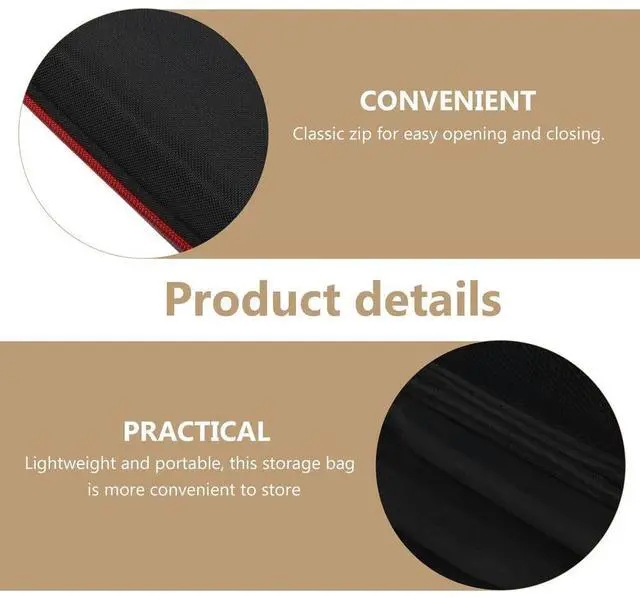 Alt view image 3 of 3 - Dual Slot Microphone Bag Hard Eva Case Mic Carrying Shockproof Handheld Protector Microphone Bag