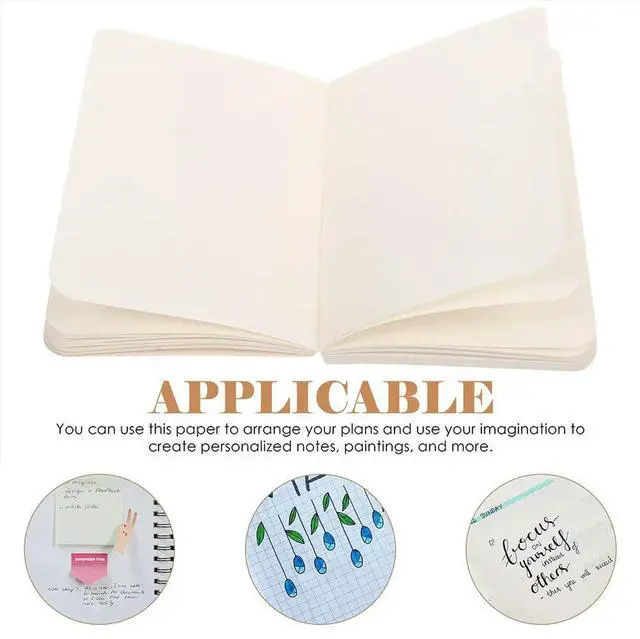 Alt view image 3 of 3 - Notebook Refill Paper A5 Hand Account Core Replacement Classic Writing Paper 180 Degree Lay Flat Design Planner Insert Notebook
