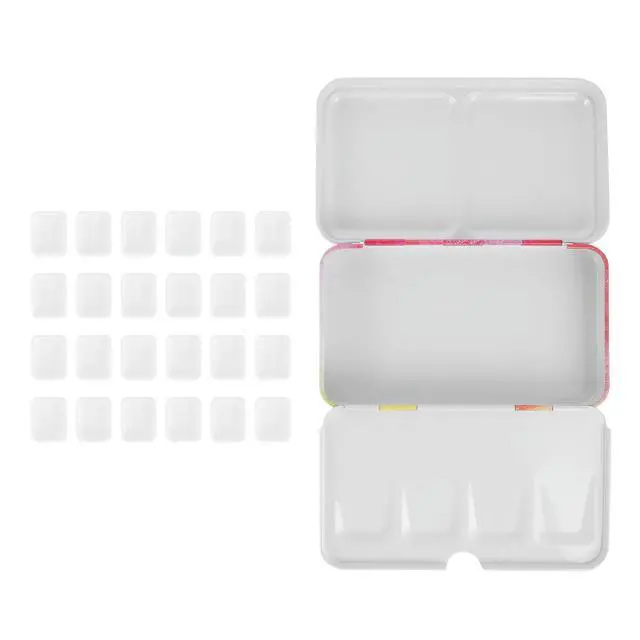 Alt view image 2 of 3 - 1Set Watercolor Box Iron Blank Paint Pans Lightweight Rectangular Case Keep Colors Fresh for Artist Painting Supplies