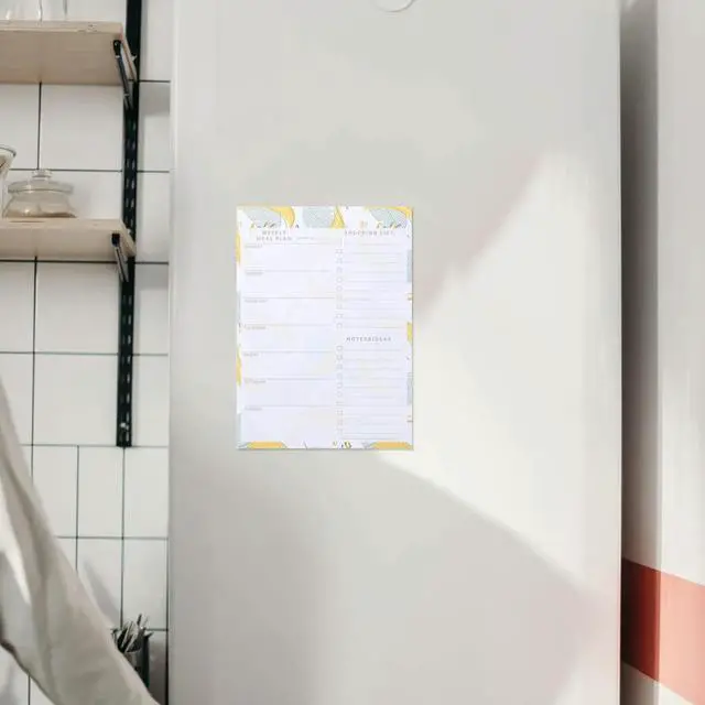 Main image of Magnetic Schedule Notepad Refrigerator Shopping List Memo Pad Strong Adhesion Non-Slip Design Daily Planner Organizer Fridge
