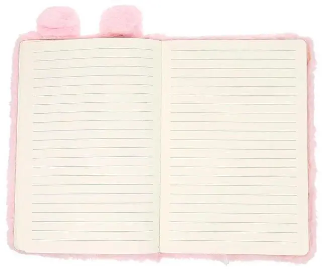 Main image of Pink Rabbit Notebook Adorable Cartoon Cover Daily Use Journal Multi-Function Diary Book for Girls Travel Record Writing Notebook