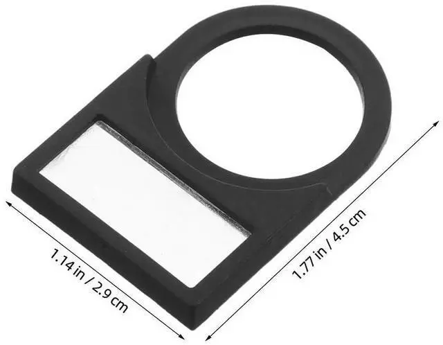 Alt view image 2 of 3 - 100Pcs Plastic Push Button Switch Notice Sign Board with Card Slot Frame for Electrical Switch Identification Signal Light
