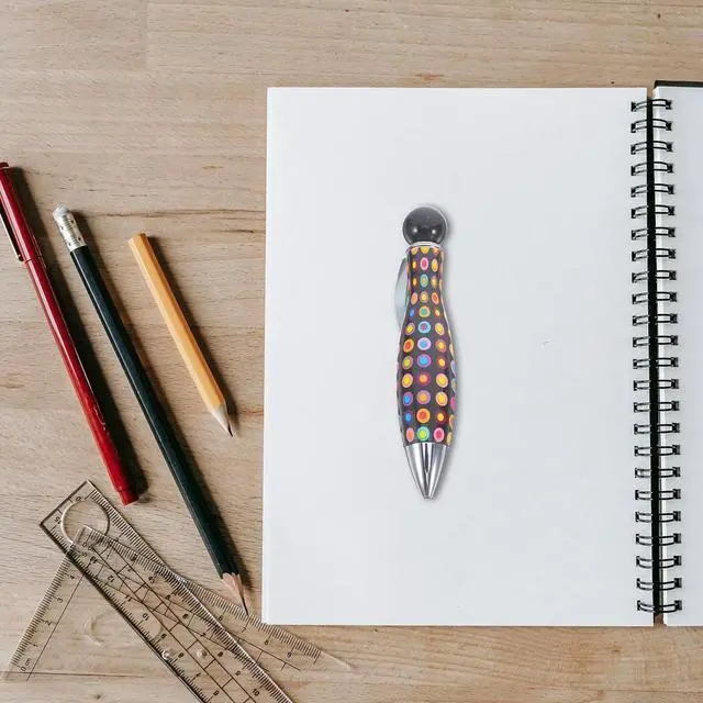 Alt view image 2 of 3 - 6Pcs Fun Bowling Pin Ballpoint Pen Creative Twist Design Pocket Size Ideal for Notes Signatures Pocket Pens
