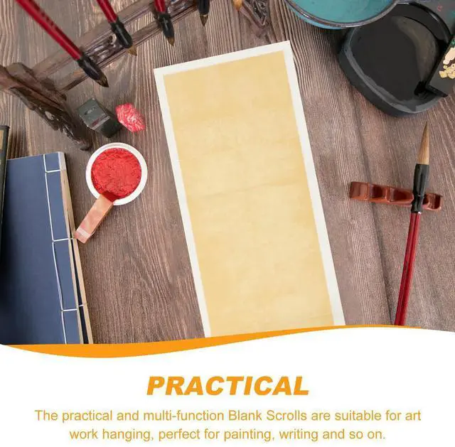 Alt view image 3 of 3 - 5 Sheets Xuan Paper Chinese Calligraphy Practice Brush Writing Paper Suitable Beginners Students Handwriting Practice