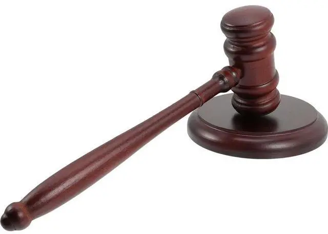Alt view image 2 of 3 - 1Set Real Wood Judge Gavel for Lawyer Court Auctioneer Board Executive Bidding Ceremony Loud