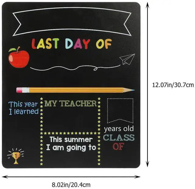 Alt view image 6 of 6 - Student Chalkboard Double-Sided Smooth Edges Writing Board Back to School Message Board Blackboard for Classroom Decor