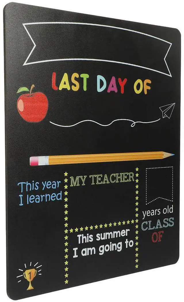 Alt view image 4 of 6 - Student Chalkboard Double-Sided Smooth Edges Writing Board Back to School Message Board Blackboard for Classroom Decor