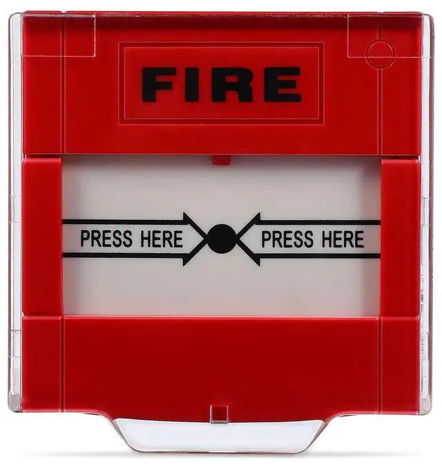 Alt view image 3 of 3 - Manual Reset Emergency Call Button Fire Alarm Bright Visible Color Quick Response Fire Safety Manual Call Point