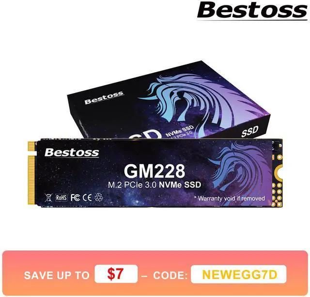 Main image of Bestoss 1TB M.2 PCIe NVMe 2280 SSD Gen3.0 x4 3D NAND Internal Solid State Drive, Seq. Read Speeds Up to 2200MB/s, Compatible with Desktop or Laptop