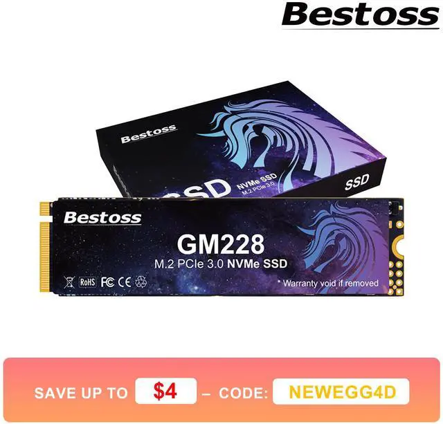 Main image of Bestoss 256GB M.2 PCIe NVMe 2280 SSD Gen3.0 x4 3D NAND Internal Solid State Drive, Seq. Read Speeds Up to 2200MB/s, Compatible with Desktop or Laptop