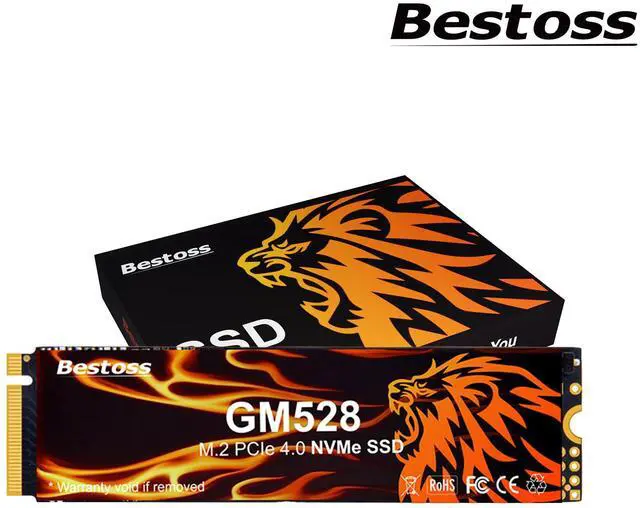 Main image of Bestoss SSD 2TB NVMe Internal Solid State Drive SSD - PCIe Gen 4.0, M.2 2280, Up to 5,000 MB/s, Compatible with Desktop and Laptop
