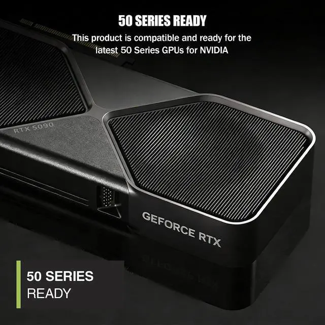 Alt view image 2 of 7 - ESGAMING 850W 80 Plus Gold ATX Gaming Power Supply Fully Modular ATX 3.1 & PCIe 5.1 Ready with 12V-2x6 Cable for High-End GPU - White