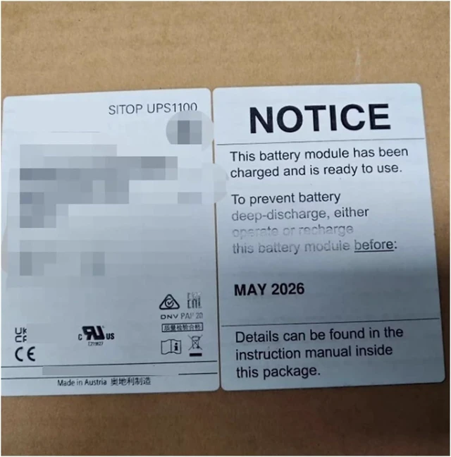 Alt view image 2 of 2 - SITOP UPS1100 Uninterruptible Power Supply Module 6EP4134-0GB00-0AY0 DC24V/7Ah