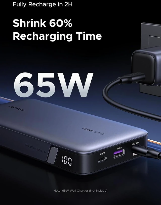 Alt view image 5 of 7 - Nexode 25000mAh 145W 3-Port USB-C Power Bank for iPhone 18 Pro Max