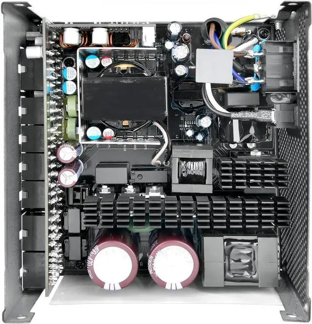Alt view image 6 of 6 - Thermaltake Toughpower PT 1200W; ATX 3.1; x2 Native PCIe 5.1 12V-2x6; Etched Flat Cables; Dual-Color H++ Connectors; 100% Japanese Capacitors; 135mm Fan; 80 Plus Platinum; Black; PS-TPP-1200FNFAPU-1