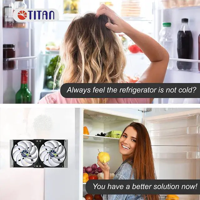 Alt view image 2 of 7 - TITAN- 12V DC IP55 Waterproof Double Rack Mount Ventilation Cooling Fan with Timer and Speed Controller- TTC-SC20 (140mm)
