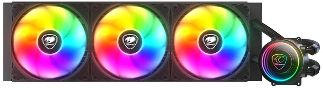 Main image of COUGAR Poseidon Elite ARGB 360 AIO Liquid CPU Cooler High-Performance 120 mm Fans, Infinity-Mirror ARGB Pump Head, LGA/AM5 Socket Support, Black