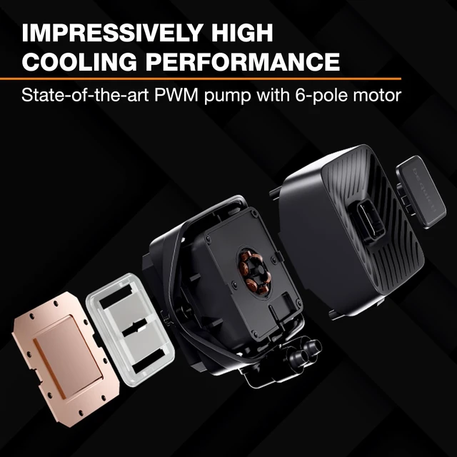 Alt view image 2 of 7 - Pure Loop 3 360mm All-in-One Water Cooling for Overclocked / Systems, 3X Pure Wings 3 120mm PWM High-Speed Fans, High Static Pressure, Whisper-Quiet PWM Pump