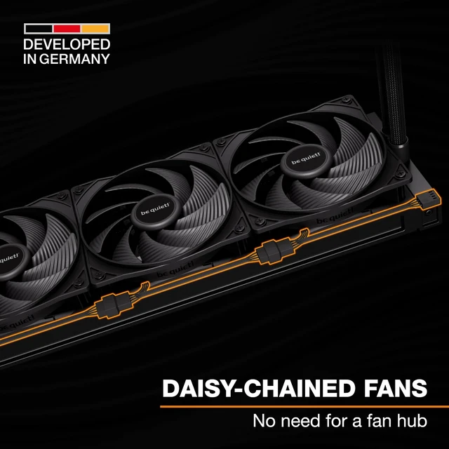 Alt view image 4 of 7 - Pure Loop 3 360mm All-in-One Water Cooling for Overclocked / Systems, 3X Pure Wings 3 120mm PWM High-Speed Fans, High Static Pressure, Whisper-Quiet PWM Pump