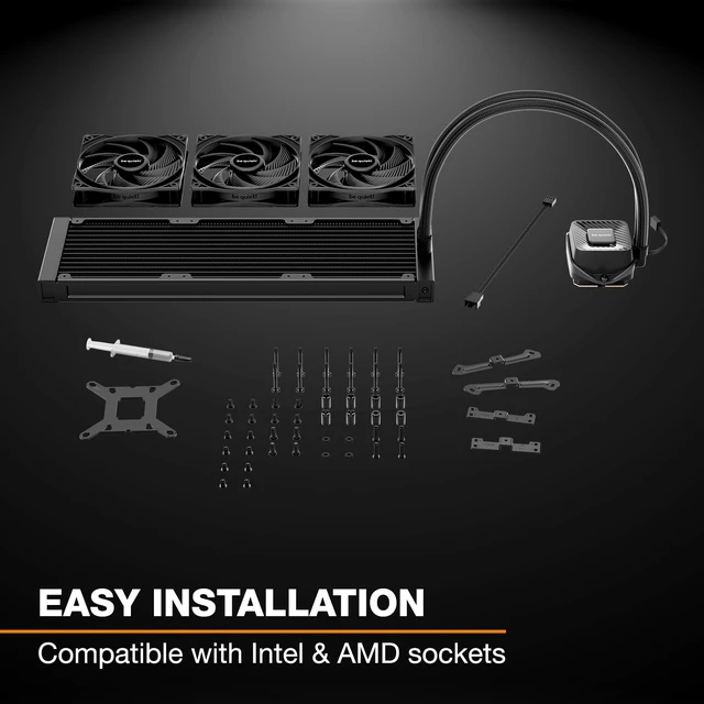 Alt view image 6 of 7 - Pure Loop 3 360mm All-in-One Water Cooling for Overclocked / Systems, 3X Pure Wings 3 120mm PWM High-Speed Fans, High Static Pressure, Whisper-Quiet PWM Pump