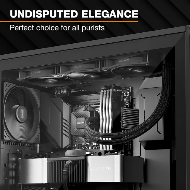 Alt view image 5 of 7 - Pure Loop 3 360mm All-in-One Water Cooling for Overclocked / Systems, 3X Pure Wings 3 120mm PWM High-Speed Fans, High Static Pressure, Whisper-Quiet PWM Pump