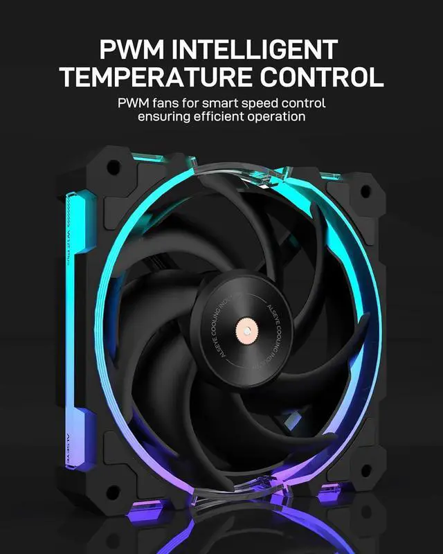 Alt view image 5 of 7 - ALSEYE W360 V CPU Liquid Cooler, AIO CPU Cooling, LCD Display, 360mm Radiator Animated Temperature & Image Screen, ARGB, PWM Pump 350W TDP for Intel LGA 1700/1200 & AMD AM5/AM4 (Black)