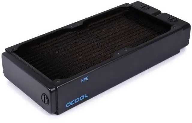 Alt view image 3 of 7 - Alphacool 14439 NexXxoS HPE-45 Full Copper 240mm Radiator