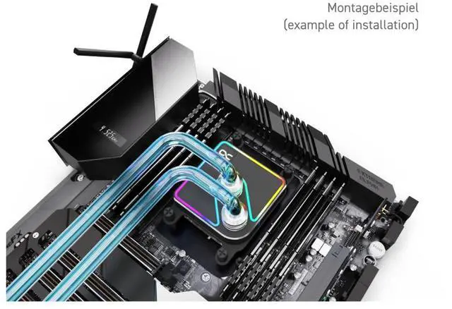 Alt view image 2 of 7 - Alphacool Core 1 Aurora CPU Water Block, Black