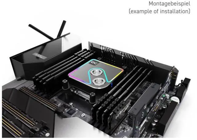 Alt view image 3 of 7 - Alphacool Core 1 Aurora CPU Water Block, Black