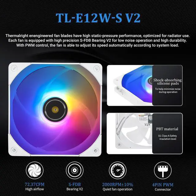 Alt view image 5 of 6 - CORE Vision 360 White ARGB CPU AIO Cooler,IPS LCD Screen with 480 * 480 Resolution,for AM5&Intel 1700/1851,High-Performance 360 Specs Water-Cooled Radiator with 2.1in Removable Display