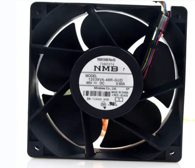Main image of 12038VA-48R-GUD 120x120x38mm 48V 0.6A 4-Wire Cooling Fan