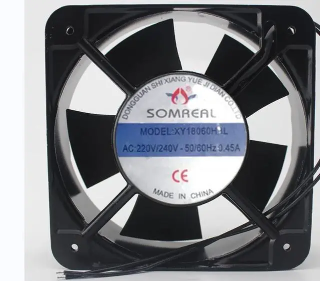 Main image of XY18060HBL 180x180x60mm 220/240V 0.45A 2-Wire Cooling Fan