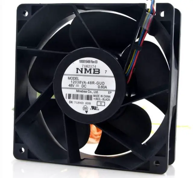 Alt view image 2 of 5 - 12038VA-48R-GUD 120x120x38mm 48V 0.6A 4-Wire Cooling Fan