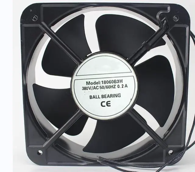 Main image of 380V 0.2A 180X180X60MM 2-Wire Cooling Fan