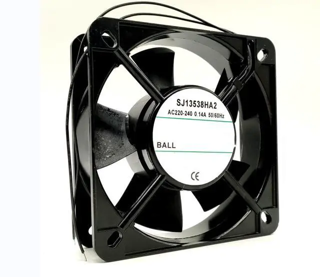 Alt view image 2 of 3 - 220/240V 0.14A 135X135X38MM 2-Wire Cooling Fan