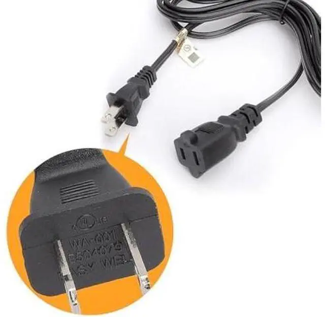 Main image of 15-Feet Long Polarized US 2-Prong Male-Female Extension Power Cord Cable, 16AWG 2 Outlet Extension Cable Cord US AC 2-Prong Male/Female Power cable10A/125V, Nema 1-15P to 1-15R Cable Polarized