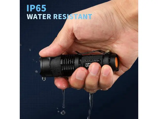 Main image of ULTRAFIRE 5 Pack SK68 Tactical and Small Flashlights,7w 3-Mode Pocket Torch Adjustable Focus Zoom Light Lamp