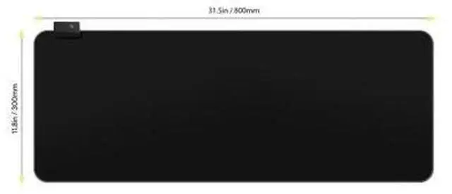 Main image of Gaming Mouse Pad, XXL Large (31.5 x 11.8 in) RGB Mouse Mat, 7 LED Colors 10 Lighting Modes, Waterproof Fabric Surface, and Non-Slip Rubber Base for PC Laptop Keyboard