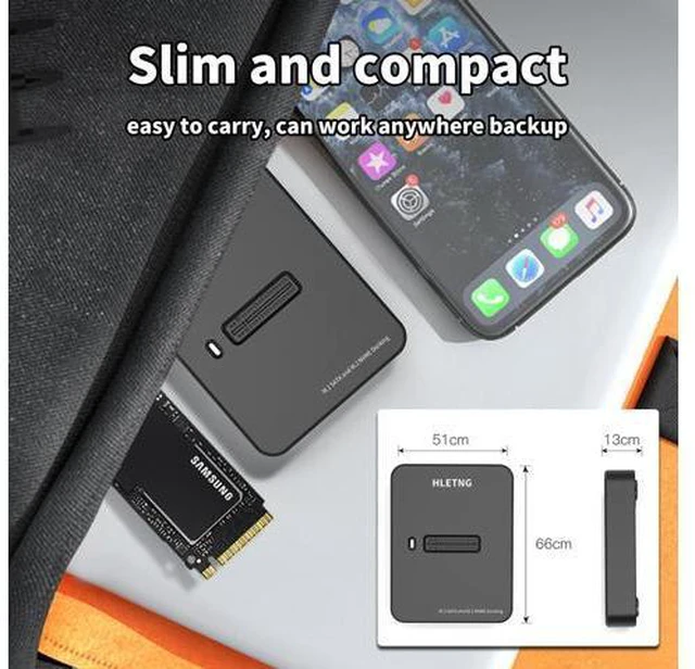 Main image of M.2 NVMe to USB Adapter, External NVMe SSD Reader 10Gbps M.2 Enclosure Adapter for PCIe NVMe and M.2 SATA SSDs