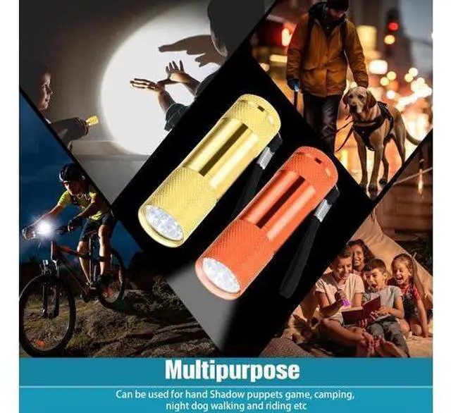 Main image of 48 Pcs Mini Flashlights Bulk, Bright Aluminum Handheld Flash Light with Lanyard, Small LED Flashlights for Kids Night Reading Emergency Hurricane Camping Hiking Party Favors(Classic Color)