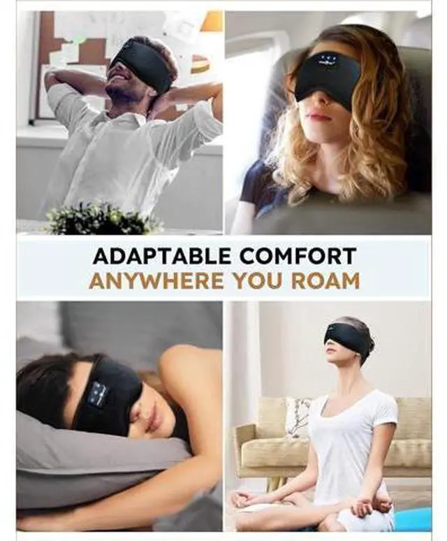 Main image of MUSICOZY Sleep Headphones Bluetooth 5.4 Headband Sleeping Eye Mask for Mom Women Men Wireless Music Earbuds Earphones for Side Sleepers Built-in HD Speakers Cool Gadgets Unique Gifts
