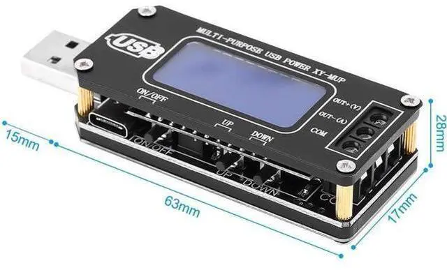 Main image of PEMENOL DC-DC CNC USB Step Up/Down Power Supply Regulator Module 3.5V-12V to 1.0V-24V 2-3W, Adjustable Boost Buck Voltage Converter Digital Display Voltmeter Ammeter Battery Capacity Tester