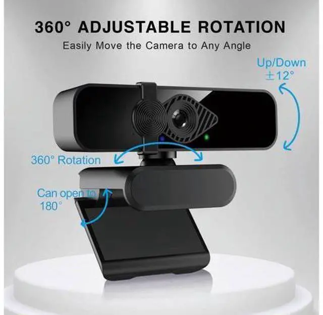 Main image of 2K Ultra HD Webcam, Computer Camera for PC Monitor Laptop Desktop - External Web Cameras with Microphone, USB C Adapter, Privacy Cover for Video Conferencing, Streaming & Online Learning