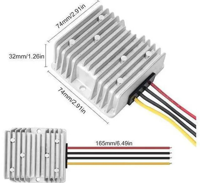Main image of DC 36V/48V Step Down to 12V 20A 240W DC DC Converter Regulator Power Supply Module Buck Transformer, Waterproof Voltage Reducer for Golf Cart, forklifts Car