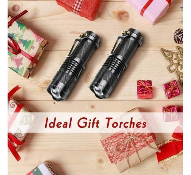 Main image of Tactical Flashlight Super Bright LED Mini Flashlights with Belt Clip Zoomable 3 Modes Waterproof - Best EDC Flashlight for Gift Hiking Camping Hurricane & Power Outage (4 Pack)