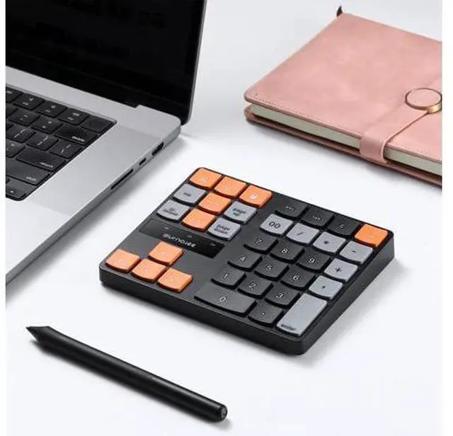 Main image of SurnQiee Bluetooth Numeric Keypad, Wireless Number Pad 35-Keys Financial Accounting Rechargeable Number Keyboard for Laptop Desktop, PC, Notebook